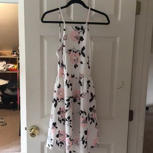 Halter top floral dress
